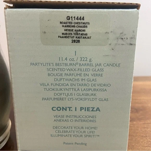 PARTYLITE' BESTBURN® BARREL Jar Candle & 6 Votives in Roasted Chestnut NIB - Picture 4 of 5